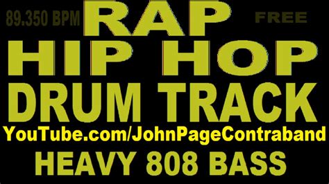 Rap Drum Track Heavy 808 Hip Hop Beat Loop 89 Bpm YouTube