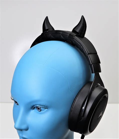 Small Demon Horns For Headphones Headset Devil Oni Ogre Etsy