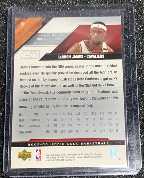 Lebron James Dikembe Mutombo 2005 06 Upper Deck Cleveland Cavaliers