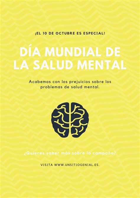 Plantillas De Carteles De Salud Mental Gratis Canva