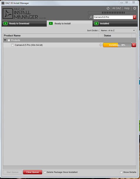 How To Install Carrara 85 Pro With Install Manager Daz 3d Help Center