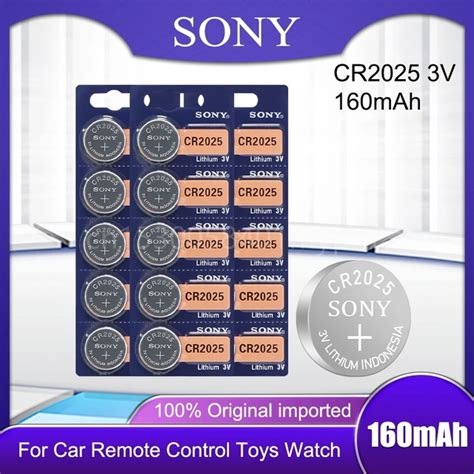 SONY Original CR2025 DL2025 ECR2025 BR2025 2025 3V Lithium Button Cell