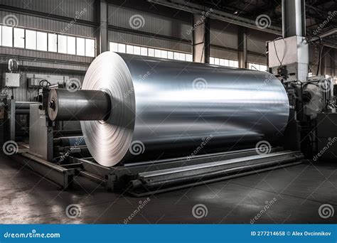 Aluminium Steel Roll in Factory for Manufacturing. Stock Illustration ...