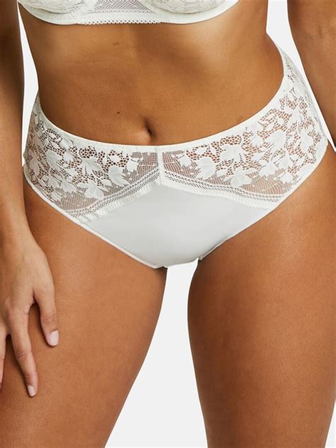 Culotte Dentelle Et Microfibre Sans Complexe Blanc Kiabi 18 00