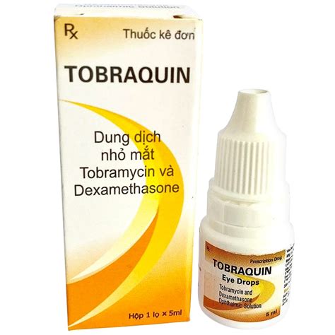 Thuốc nhỏ mắt Tobraquin 0 3 điều trị viêm mắt nhiễm khuẩn mắt 5ml