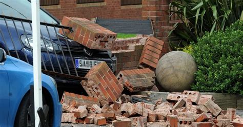 Car Crashes Into Garden Wall After Smash Involving Two Year Old Girl