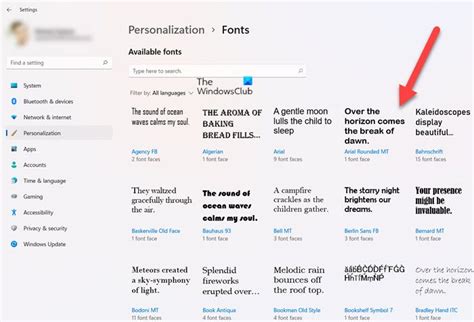 How to download and install Fonts from Microsoft Store in Windows 11/10