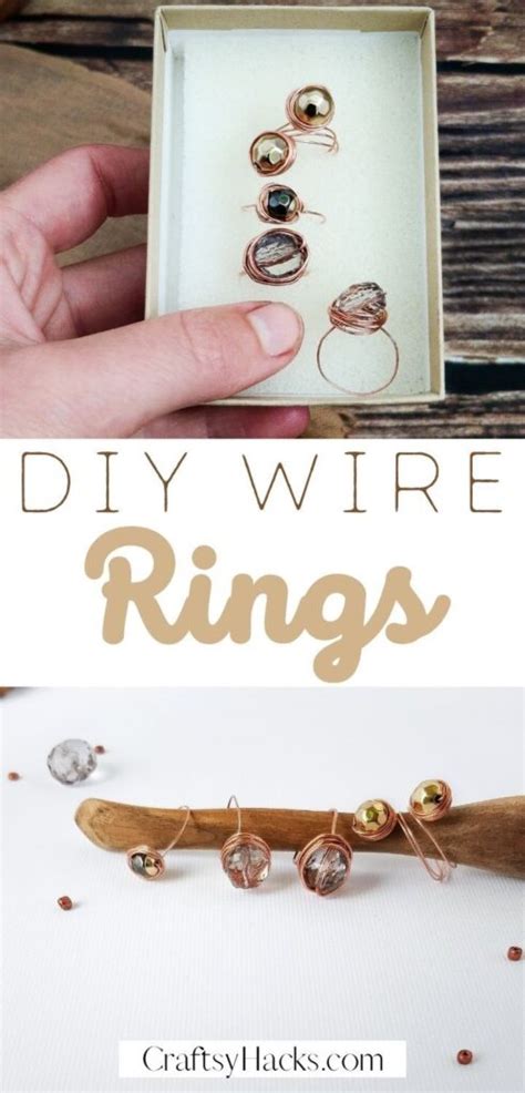 Cute Diy Wire Rings Out Of Copper Craftsy Hacks