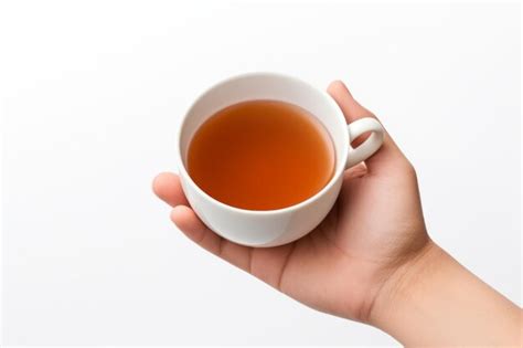 Premium Ai Image Hand With Cup Of Tea Cup Of Tea Isolated On White