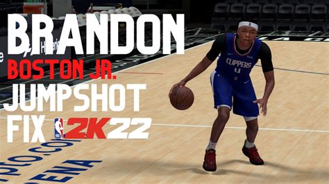 Brandon Boston Jr Jumpshot And Accessories Fix Nba K Youtube