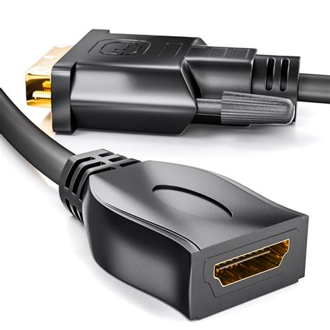 Deleycon Dvi Zu Hdmi Adapter Stecker Auf Buchse Fullhd Tv