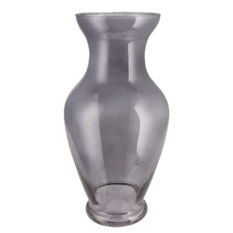 DK Design Bloemenvaas Mira Trompet Vaas Smoke Glas D18 X H37 Cm