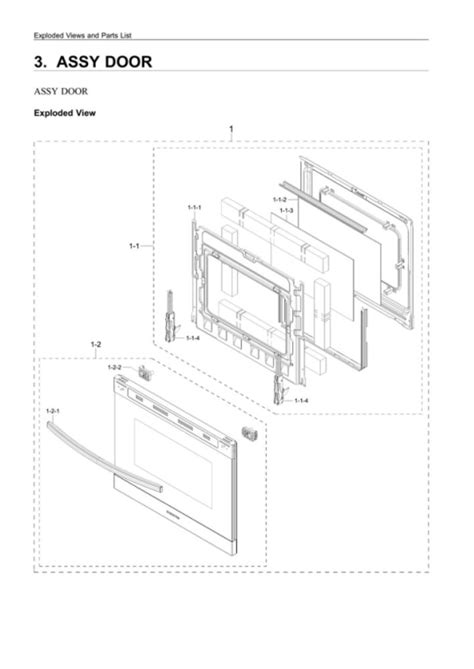 Samsung NE63A6511SS AA 00 Electric Range Partswarehouse