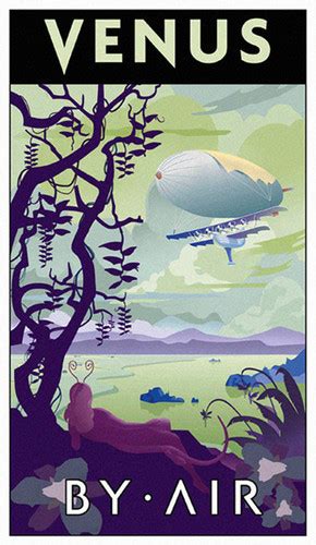 Venus Travel Poster Stevethomasart