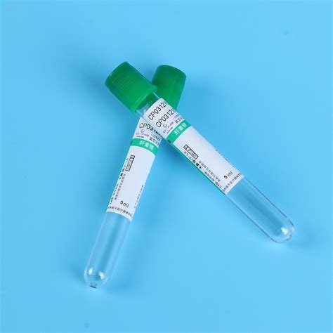 3 10ml Green Top Heparin Tube Anticoagulant Rapidly Plasma Specimen