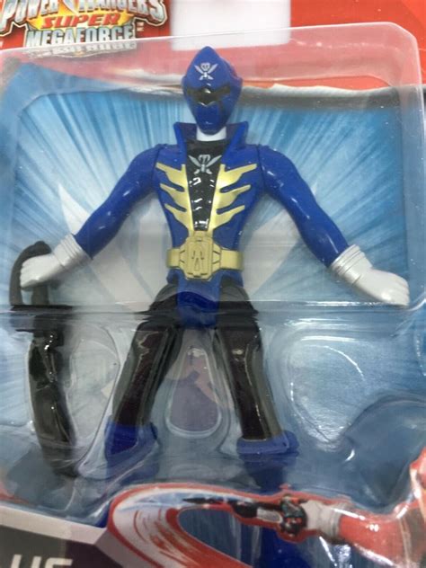 Sabans Power Ranger Super Megaforce Blue Ranger Action