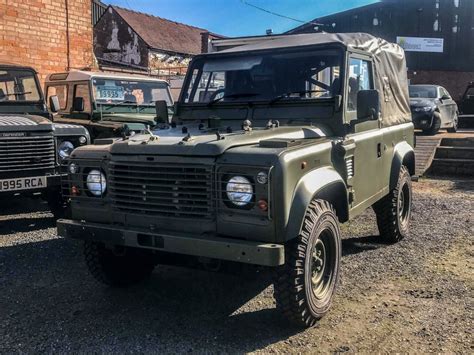 As Released Ex Military Land Rover Defender 110 RHD Soft Top Plus Vat ...