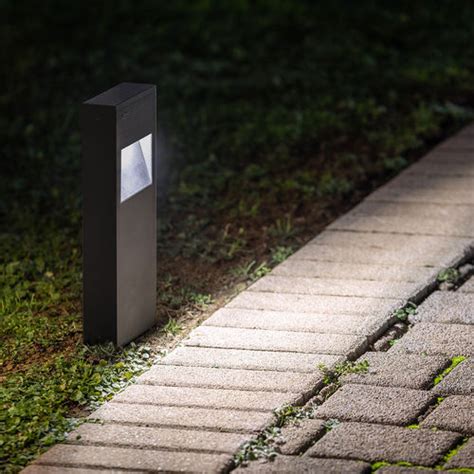 Garden Bollard Light Stamp Post Goccia Illuminazione Contemporary