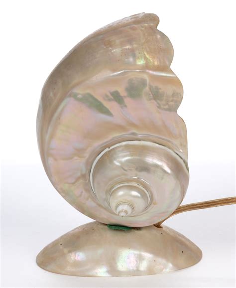 MOTHER OF PEARL NAUTILUS SHELL LAMP Sold At Auction On 27th April