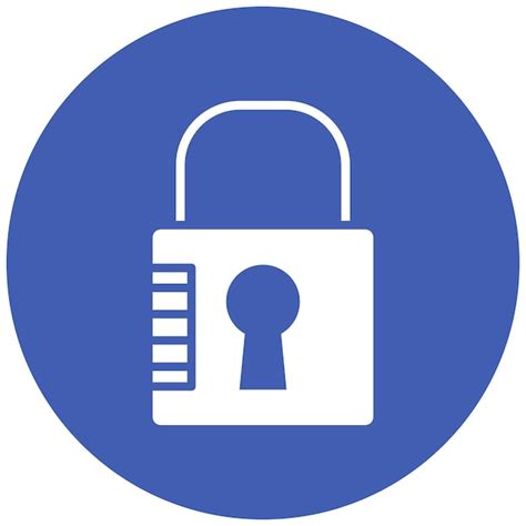 Premium Vector Padlock Vector Illustration Style