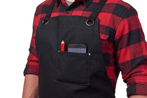 Hudson Durable Goods Hdg901 Heavy Duty Waxed Canvas Work Apron Black