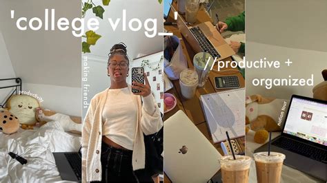 College Vlog A Few Productive Days In My Life Classes Organizing