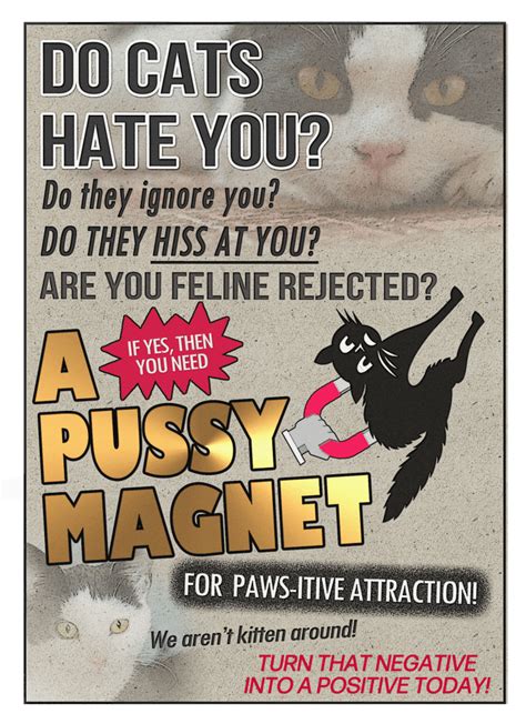 Mv Pussy Magnet Go La La Greeting Cards Gifts