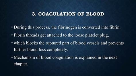 Hemostasis And Coagulation Of Blood For M Sc Basic Medical Students