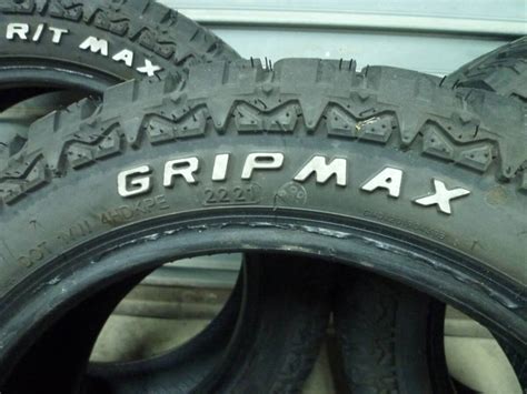 Yahoo オークション GRIP MAX MUD RAGE R T MAXホワイトレター165 60