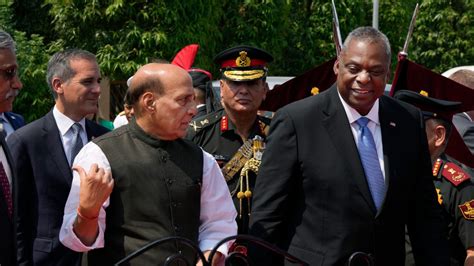 Rajnath Singh Holds Talks With Us Defence Secretary Lloyd Austin