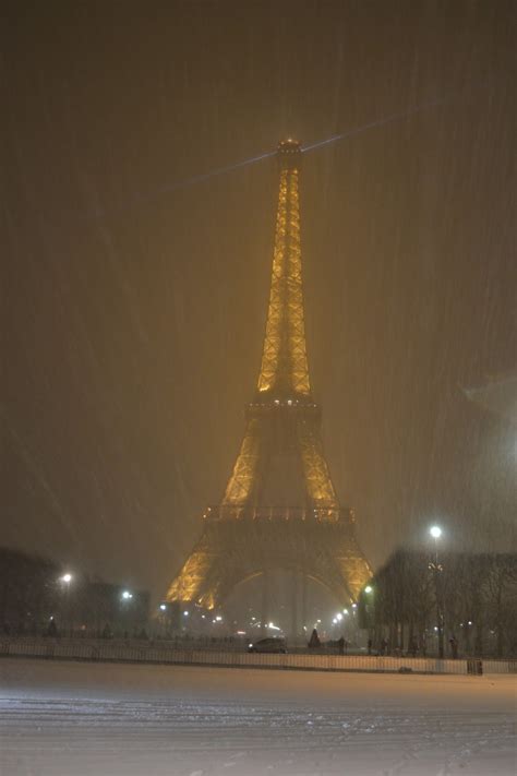 Paris News: The Eiffel Tower in Snow