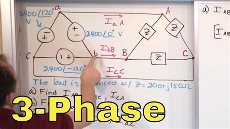 01 Delta Delta 3 Phase Circuit Problems Part 1 AC Circuit Analysis