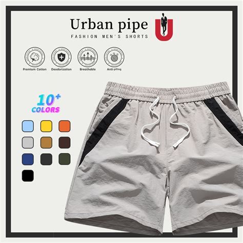 Urban Pipe Board Taslan Shorts For Men Quick Drying Above The Knee W