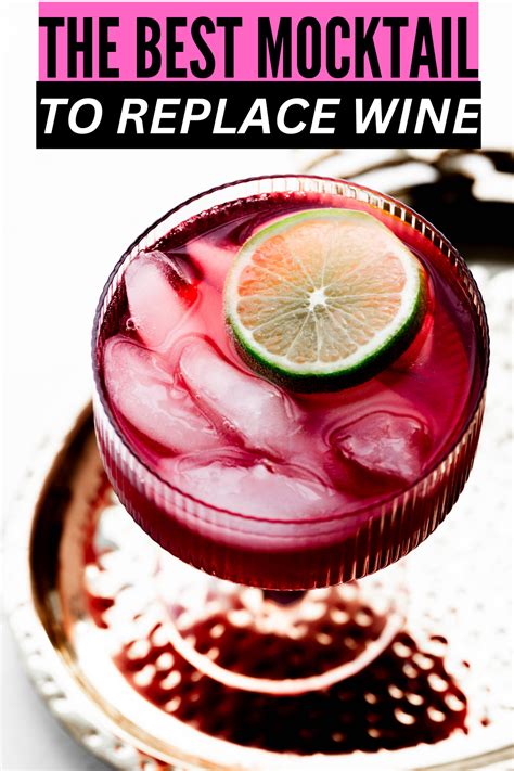 The Best Evening Mocktail to replace Red Wine - this mocktail is ... 