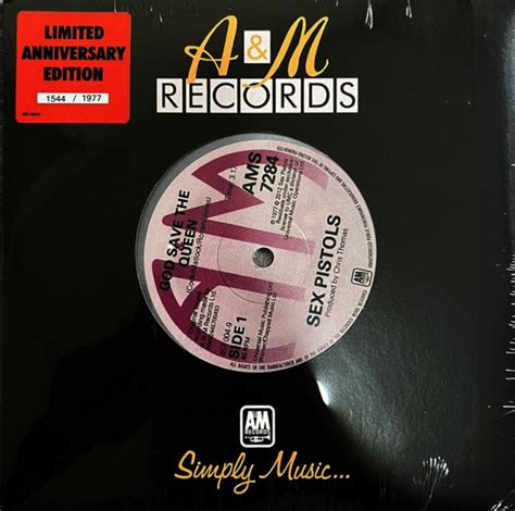 Sex Pistols God Save The Queen Vinyl Silver RPM More