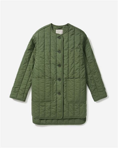 The Cotton Quilted Jacket Clover Everlane