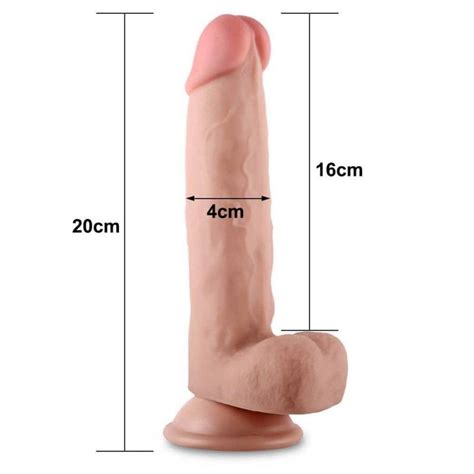 8 SLIDING SKIN DILDO IPER REALISTICO CON PELLE VERA Sexy Machine