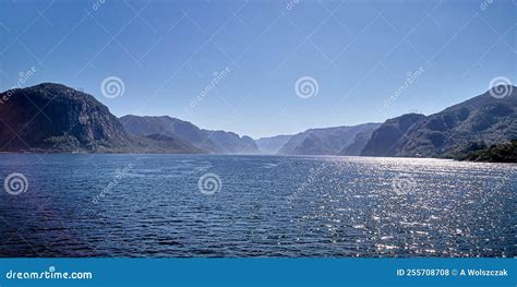 Norway Mountains and Fjords in North of Norway Stock Photo - Image of ...