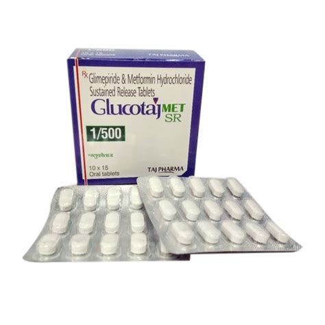 Glimepiride And Metformin Hydrochloride Sustained Release Tablets