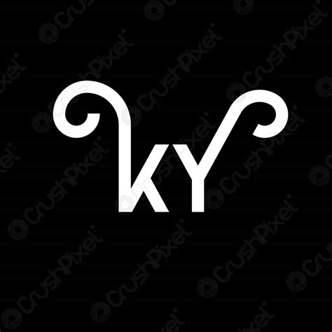 Ky Letter Logo Design On Black Background Ky Creative Initials Stock Vector 6007873 Crushpixel