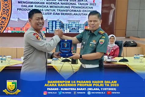 Puspom Tni Ad On Twitter Dandenpom I Padang Hadir Dalam Acara