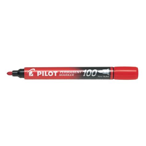 Pilot Sca R Marcador Permanente Punta Redonda Rojo Pack Unid