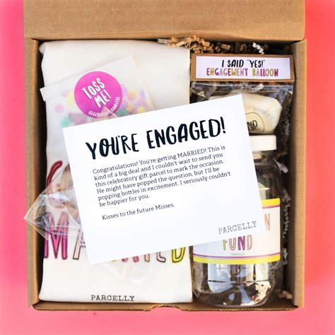 Engagement Gift Basket Engagement Gift Box Engagement Gifts For Couple