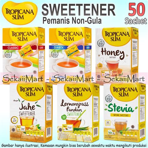 Jual Tropicana Slim Sweetener All Variant Pemanis Pengganti Gula Isi