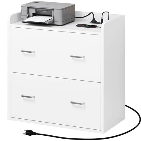 YITAHOME File Cabinet With Charging Station Large Lateral Filing