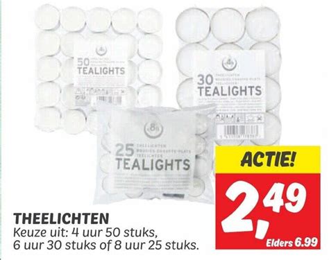 Theelichten Aanbieding Bij Dekamarkt