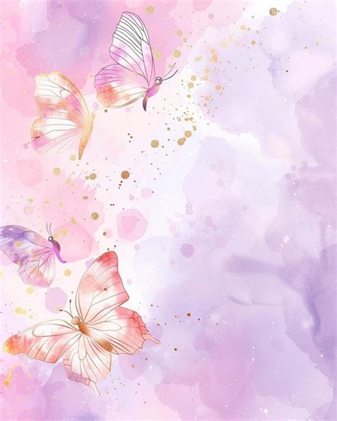 Premium Vector Light Purple Butterflies On Pink Background