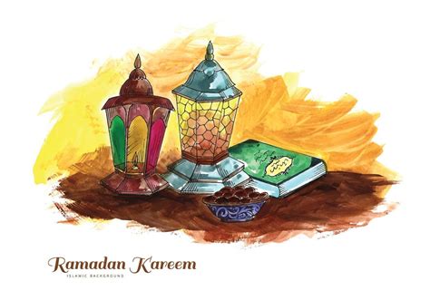 Ramadan kareem islamic holy festival greeting card design 6596173 Vector Art at Vecteezy