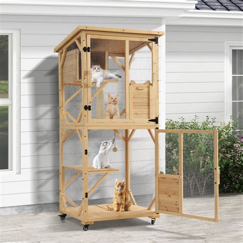 tucker murphy pet catio outdoor cat enclosure tiers cat house