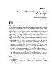 Sejarah Perkembangan Hukum Lingkungan Pdf Modul Sejarah